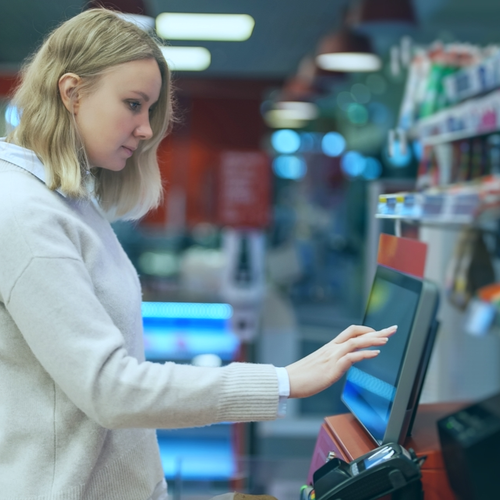Kiosk checkout Kiosk checkout